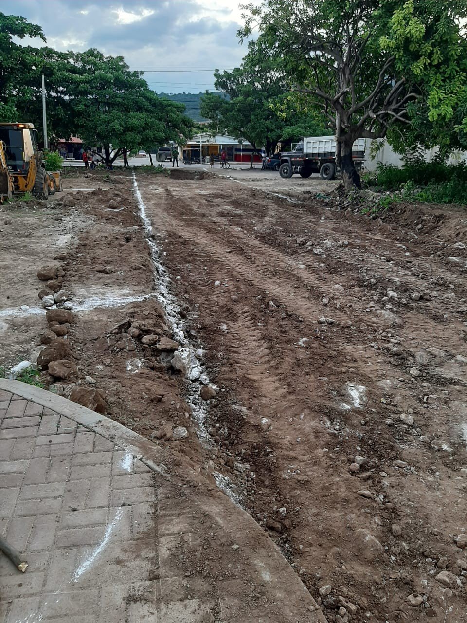 Maquinaria vial en operación